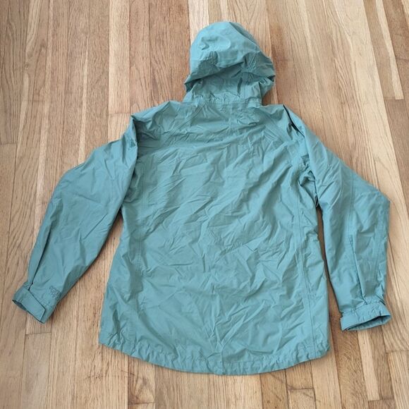 Eastern Mountain Sports Green Nylon Lined Hoodie Rain Winter Jacket - Picture 2 of 4